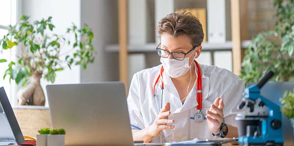 Doctor is working