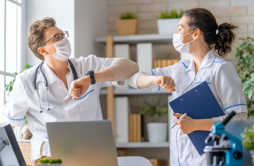 Doctors are talking.