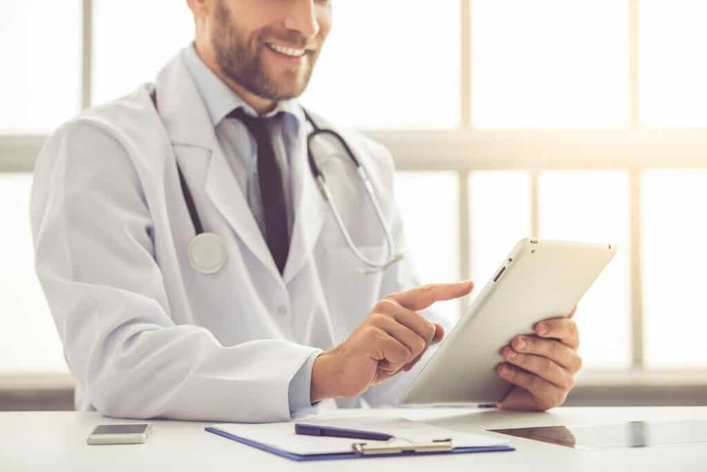 Handsome medical doctor